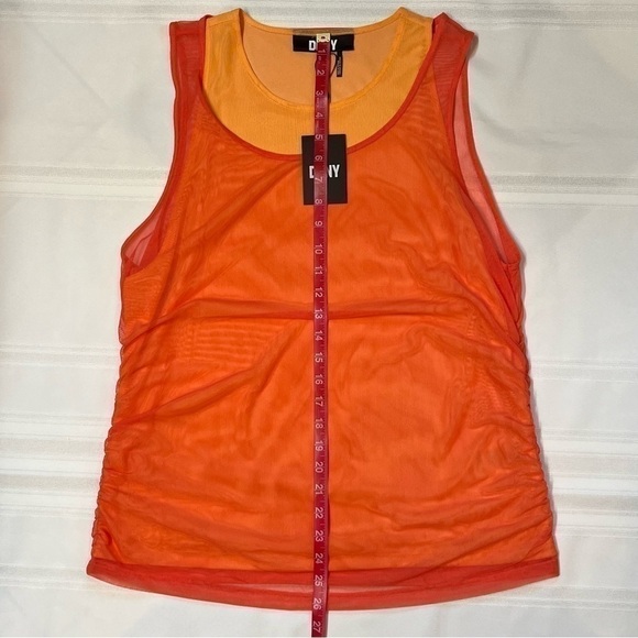 DKNY Women's Mesh-Detail Crewneck Sleeveless Tank TopSz XL NWT - Picture 9 of 13